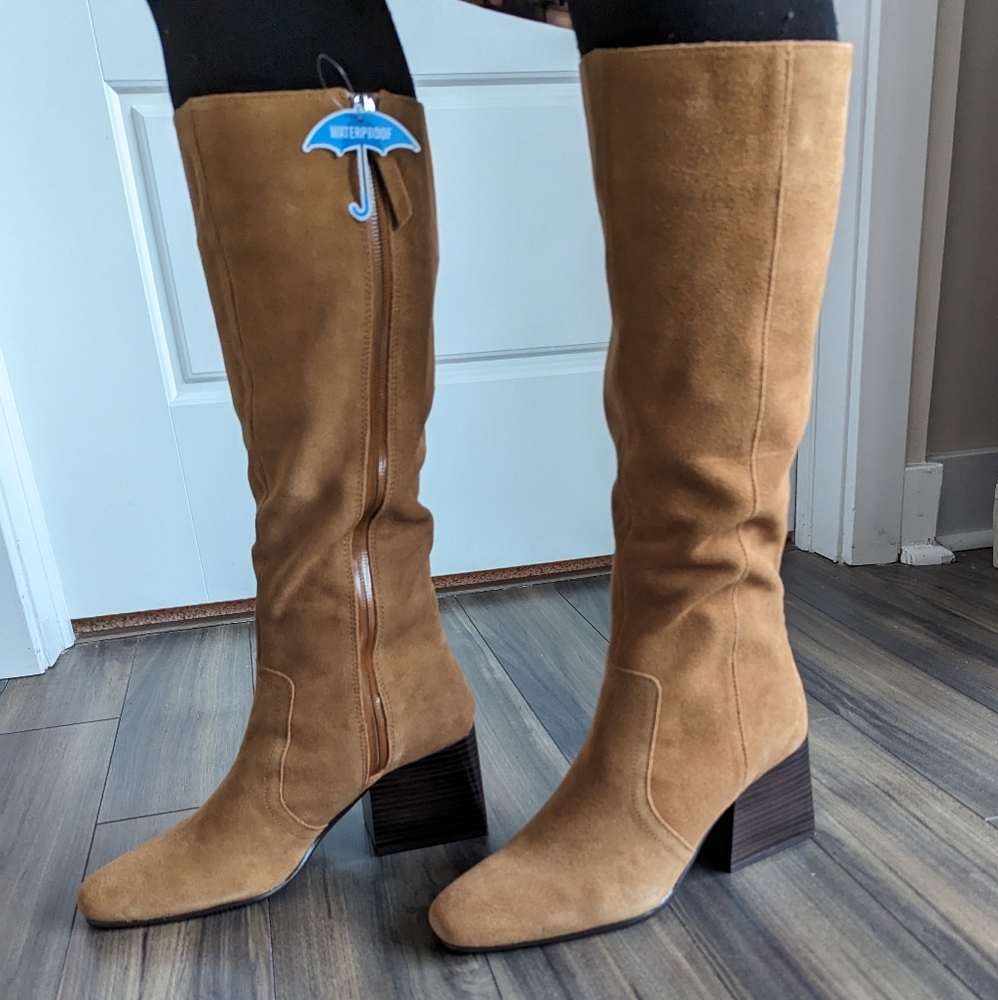Waterproof Suede Brown Boots